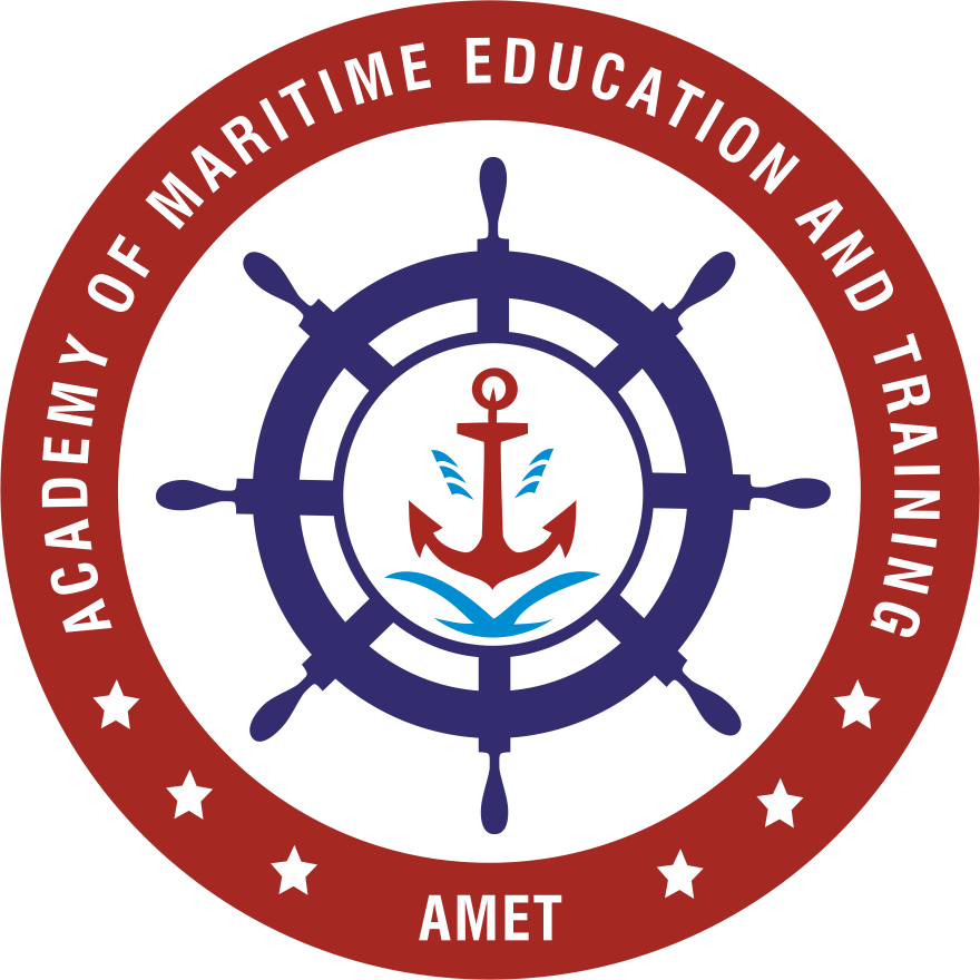 Academy of Maritime Education and Training University (Deemed to be University) logo